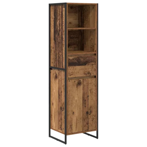  Könyvespolc fiókkal Öreg fa 43 x 36 x 150,5 cm Faanyag