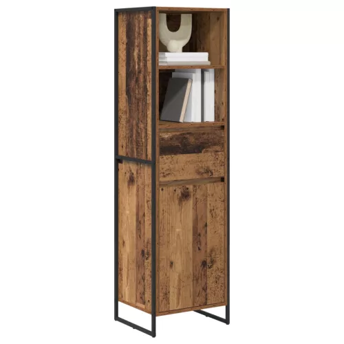  Könyvespolc fiókkal Öreg fa 43 x 36 x 150,5 cm Faanyag