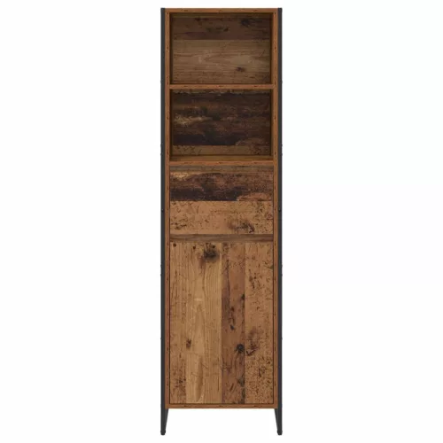  Könyvespolc fiókkal Öreg fa 43 x 36 x 150,5 cm Faanyag