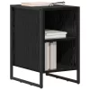  Éjjeli asztal 2 pcs Fekete tölgy 39.5 x 30 x 50 cm Faanyag