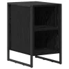  Éjjeli asztal 2 pcs Fekete tölgy 39.5 x 30 x 50 cm Faanyag