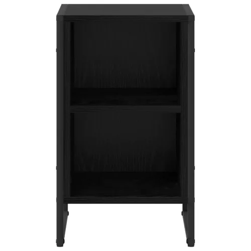 Éjjeli asztal 2 pcs Fekete tölgy 39.5 x 30 x 50 cm Faanyag