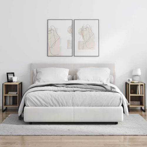  Éjjeli asztal 2 pcs Sonoma 39.5 x 30 x 50 cm Faanyag