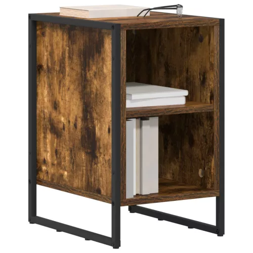  Éjjeli asztal Füstös Tölgy 39.5 x 30 x 50 cm Faanyag