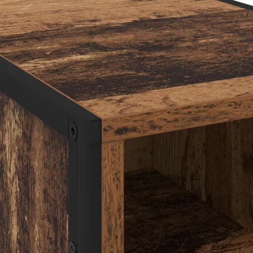  Éjjeli asztal 2 pcs Öreg fa 39.5 x 30 x 50 cm Faanyag