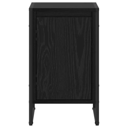  Éjjeli asztal 2 pcs Fekete tölgy 39,5 x 30 x 50 cm Faanyag