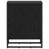  Éjjeli asztal 2 pcs Fekete tölgy 39,5 x 30 x 50 cm Faanyag