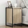  Éjjeli asztal 2 pcs Sonoma 39,5 x 30 x 50 cm Faanyag