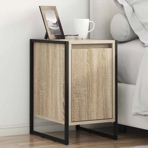  Éjjeli asztal 2 pcs Sonoma 39,5 x 30 x 50 cm Faanyag