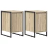  Éjjeli asztal 2 pcs Sonoma 39,5 x 30 x 50 cm Faanyag