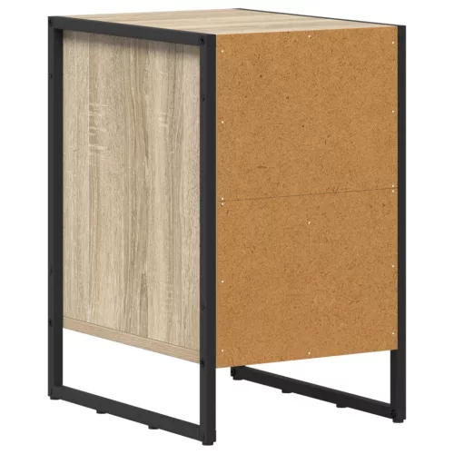  Éjjeli asztal 2 pcs Sonoma 39,5 x 30 x 50 cm Faanyag