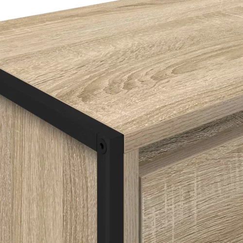  Éjjeli asztal 2 pcs Sonoma 39,5 x 30 x 50 cm Faanyag
