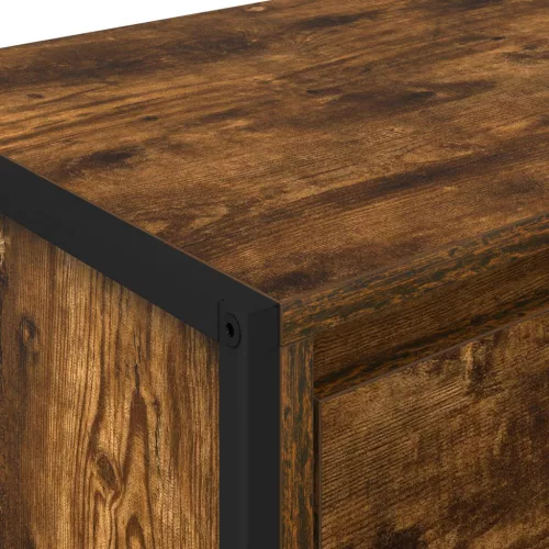  Éjjeli asztal 2 pcs Füstös tölgy 39,5 x 30 x 50 cm Faanyag