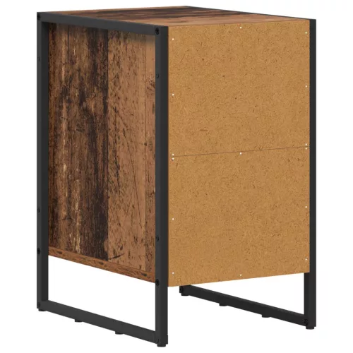  Éjjeli asztal 2 pcs Öreg fa 39,5 x 30 x 50 cm Faanyag