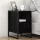  Éjjeli asztal 2 pcs Fekete tölgy 39,5 x 30 x 50 cm Faanyag