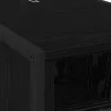  Éjjeli asztal 2 pcs Fekete tölgy 39,5 x 30 x 50 cm Faanyag