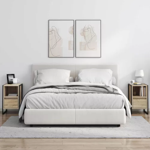  Éjjeli asztal fiókkal 2 pcs Sonoma 39,5 x 30 x 50 cm Faanyag