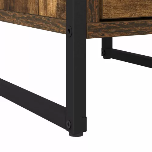  Éjjeli asztal fiókkal Füstös tölgy 39,5 x 30 x 50 cm Faanyag