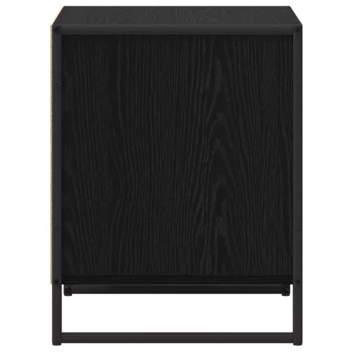  Éjjeli asztal fiókkal Fekete tölgy 50 x 39,5 x 50 cm Faanyag