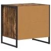  Éjjeli asztal 2 pcs Füstös tölgy 50 x 39,5 x 50 cm Faanyag