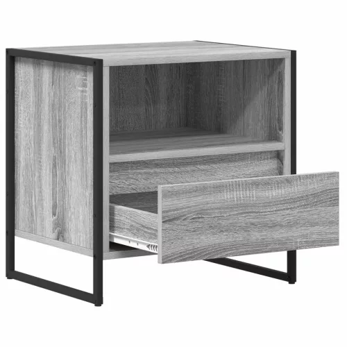  Éjjeli asztal fiókkal Szürke Sonoma 50 x 39,5 x 50 cm Faanyag