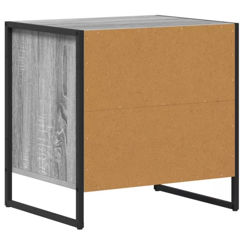  Éjjeli asztal 2 pcs Szürke Sonoma 50 x 39,5 x 50 cm Faanyag