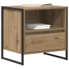  Éjjeli asztal 2 pcs Művészi tölgy 50 x 39,5 x 50 cm Faanyag