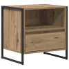  Éjjeli asztal 2 pcs Művészi tölgy 50 x 39,5 x 50 cm Faanyag
