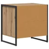  Éjjeli asztal 2 pcs Művészi tölgy 50 x 39,5 x 50 cm Faanyag