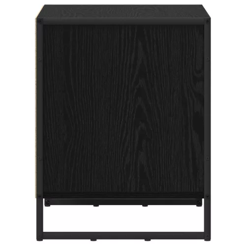  Éjjeli asztal fiókkal Fekete tölgy 50 x 39.5 x 50 cm Faanyag