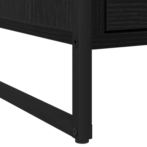  Éjjeli asztal fiókkal Fekete tölgy 50 x 39.5 x 50 cm Faanyag