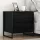  Éjjeli asztal 2 pcs Fekete tölgy 50 x 39.5 x 50 cm Faanyag