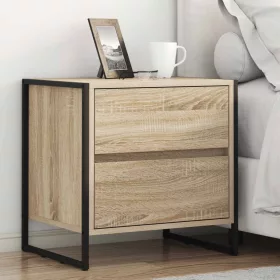    Éjjeli asztal fiókkal 2 pcs Sonoma 50 x 39.5 x 50 cm Faanyag
