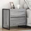  Éjjeli asztal fiókkal Szürke Sonoma 50 x 39.5 x 50 cm Faanyag