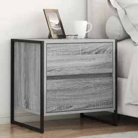    Éjjeli asztal 2 pcs Szürke Sonoma 50 x 39.5 x 50 cm Faanyag