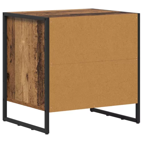  Éjjeli asztal fiókkal Öreg fa 50 x 39.5 x 50 cm Faanyag
