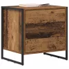  Éjjeli asztal fiókkal 2 pcs Öreg fa 50 x 39.5 x 50 cm Faanyag
