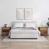  Éjjeli asztal fiókkal 2 pcs Öreg fa 50 x 39.5 x 50 cm Faanyag