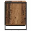  Éjjeli asztal fiókkal 2 pcs Öreg fa 50 x 39.5 x 50 cm Faanyag