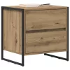  Éjjeli asztal 2 pcs Művészi tölgy 50 x 39.5 x 50 cm Faanyag