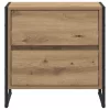  Éjjeli asztal 2 pcs Művészi tölgy 50 x 39.5 x 50 cm Faanyag