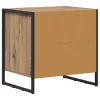  Éjjeli asztal 2 pcs Művészi tölgy 50 x 39.5 x 50 cm Faanyag