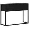  Végasztal fiókkal Fekete tölgy 100 x 36 x 75 cm Faanyag