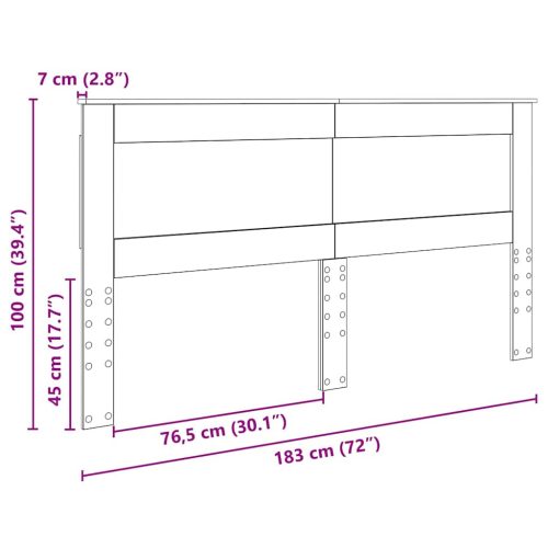  Fejtámla fejtámlával Öreg fa 180 cm Faanyag
