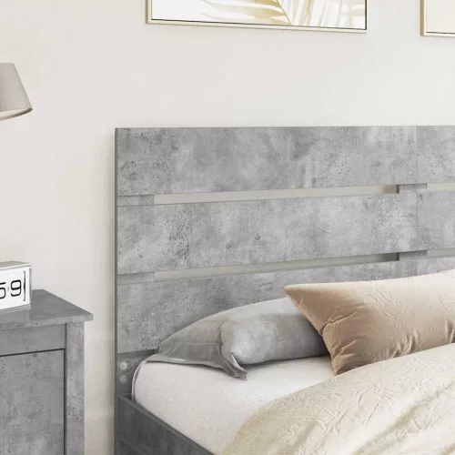  Fejtámla fejtámlával Beton Szürke 180 cm Faanyag