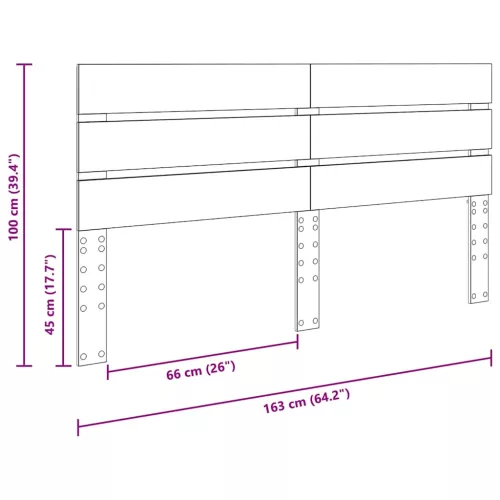  Fejtámla fejtámlával Öreg fa 160 cm Faanyag