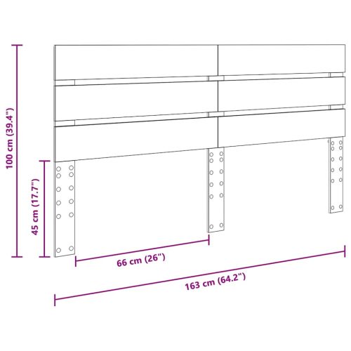  Fejtámla fejtámlával Artisan tölgy 160 cm Faanyag