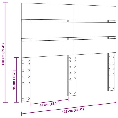  Fejtámla fejtámlával Fehér 120 cm Faanyag
