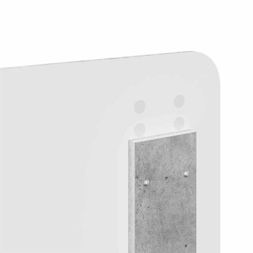  Fejtámla fejtámlával Beton Szürke 200 cm Faanyag