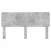  Fejtámla fejtámlával Beton Szürke 180 cm Faanyag